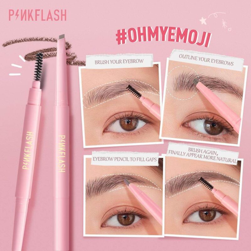 Pink Flash Waterproof Auto Eyebrow Pencil