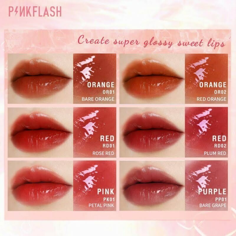 Pink Flash Watery Glam Lip Gloss