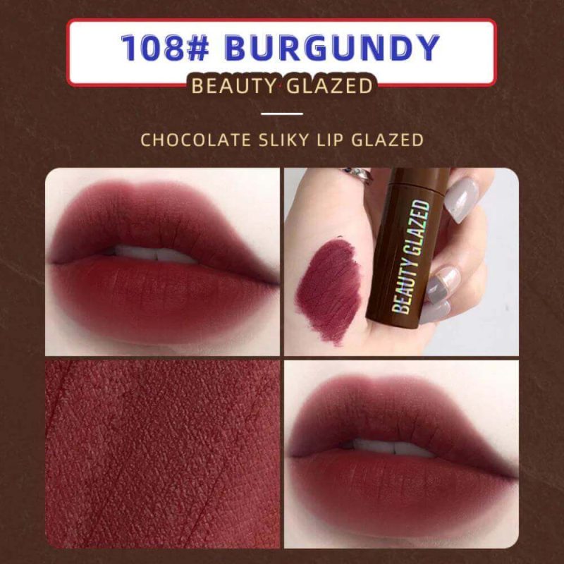 Beaty Glazed Choclate Matte Liquid Lipstick #108