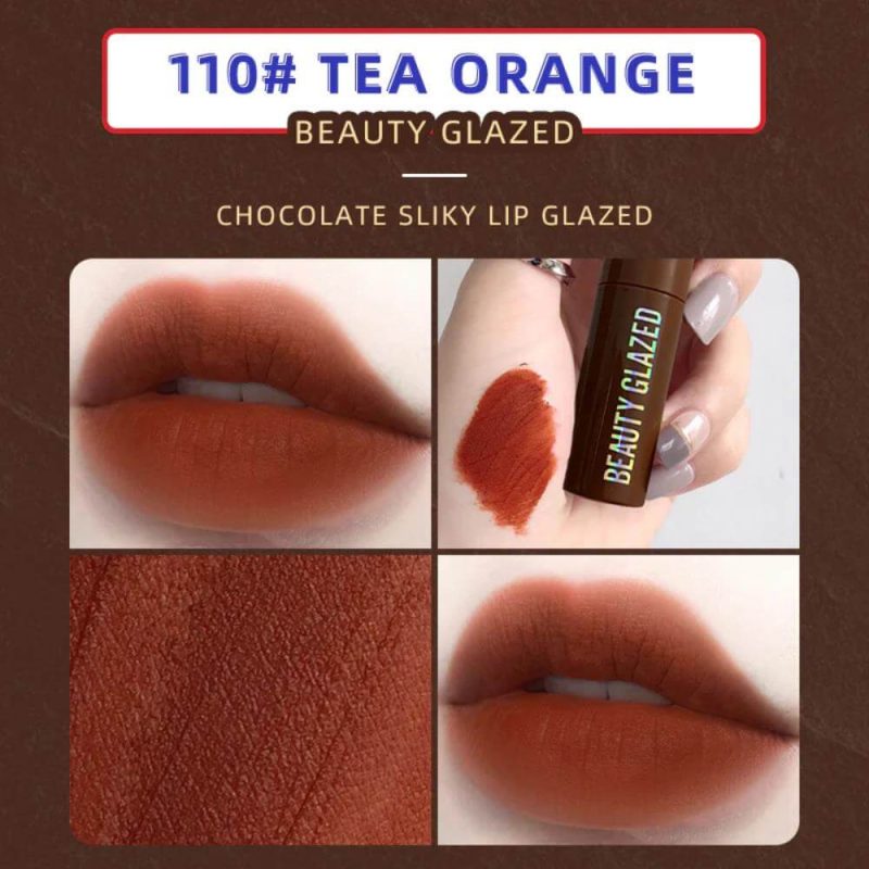 Beaty Glazed Choclate Matte Liquid Lipstick #110
