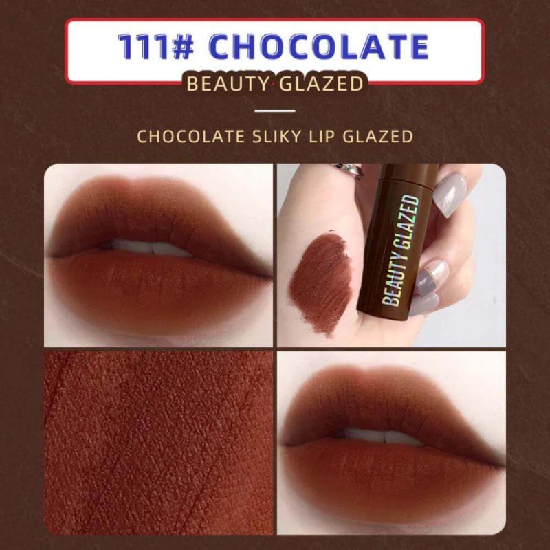 Beaty Glazed Choclate Matte Liquid Lipstick #111