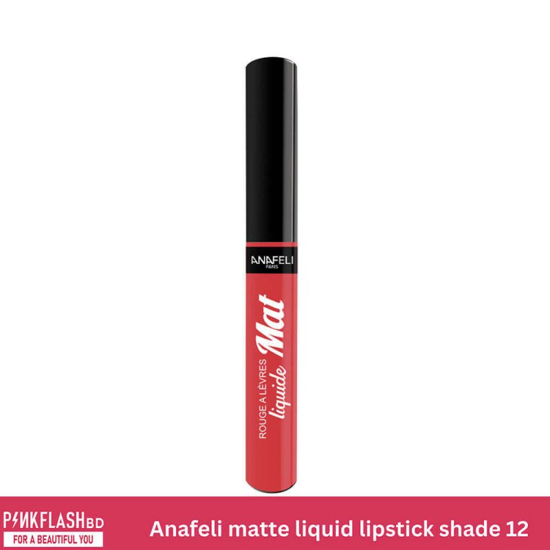 Anafeli- Rouge A Levres Liquid Lipstick - Shade 12